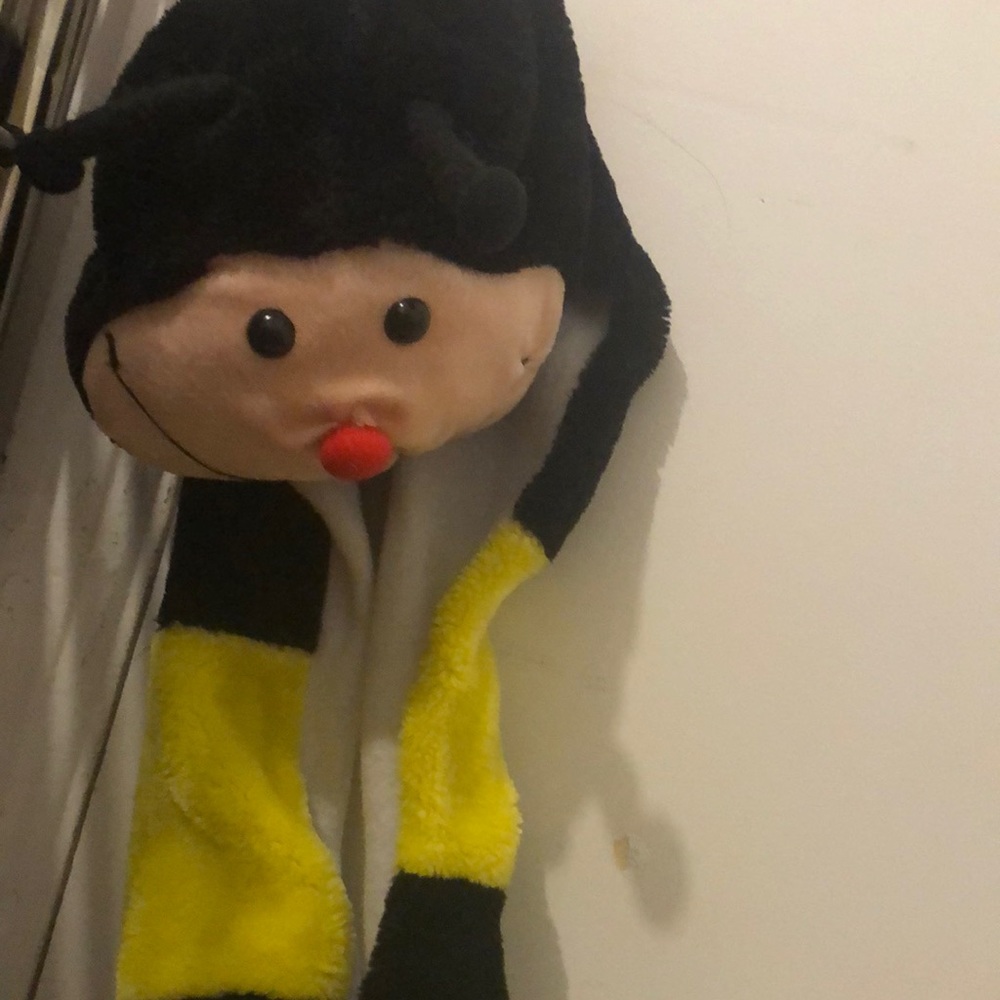 Bee hat with pockets for your hands